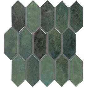 Mosaic Reef Glossy Green Tile