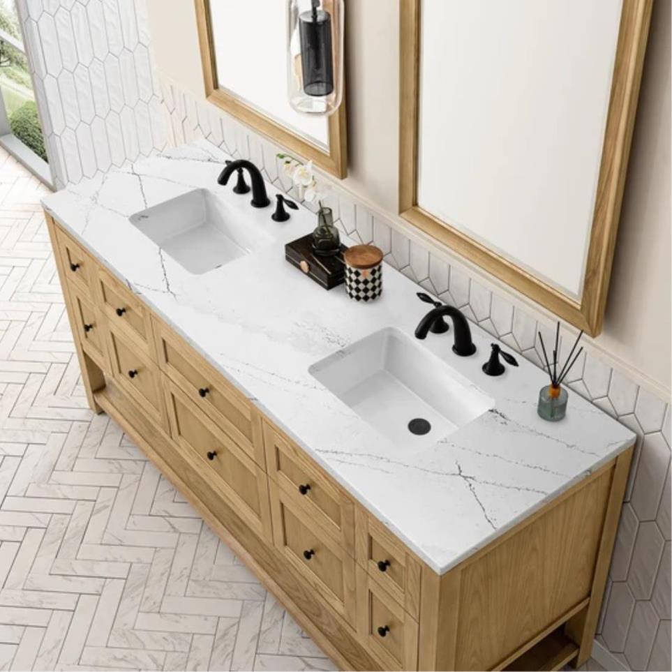 Base with Sink Top Light Oak Light Finish Vanities