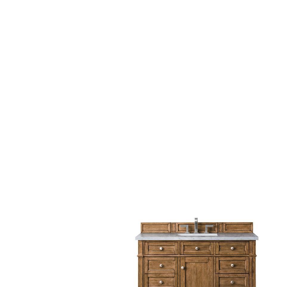 Base with Sink Top Saddle Brown Medium Finish Vanities