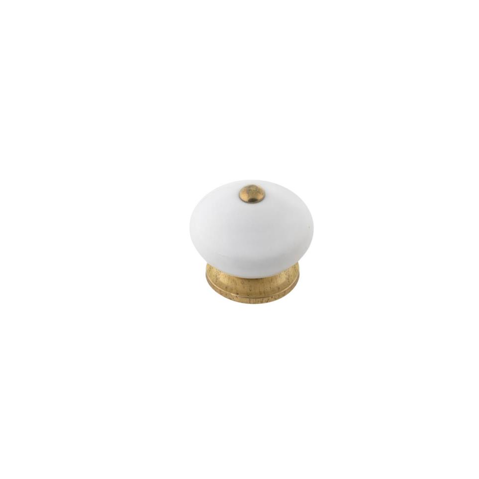 Knob Cream/Gold Brass / Gold Knobs