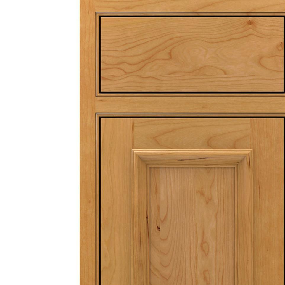 Square Natural Light Finish Square Cabinets