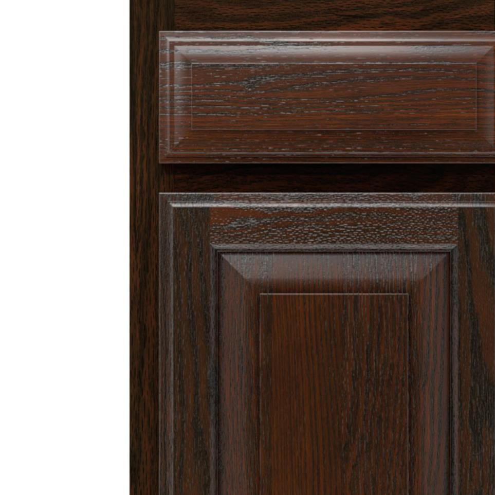 Square Chocolate Dark Finish Square Cabinets