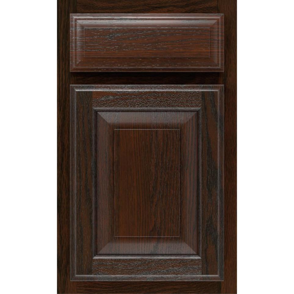 Square Chocolate Dark Finish Square Cabinets