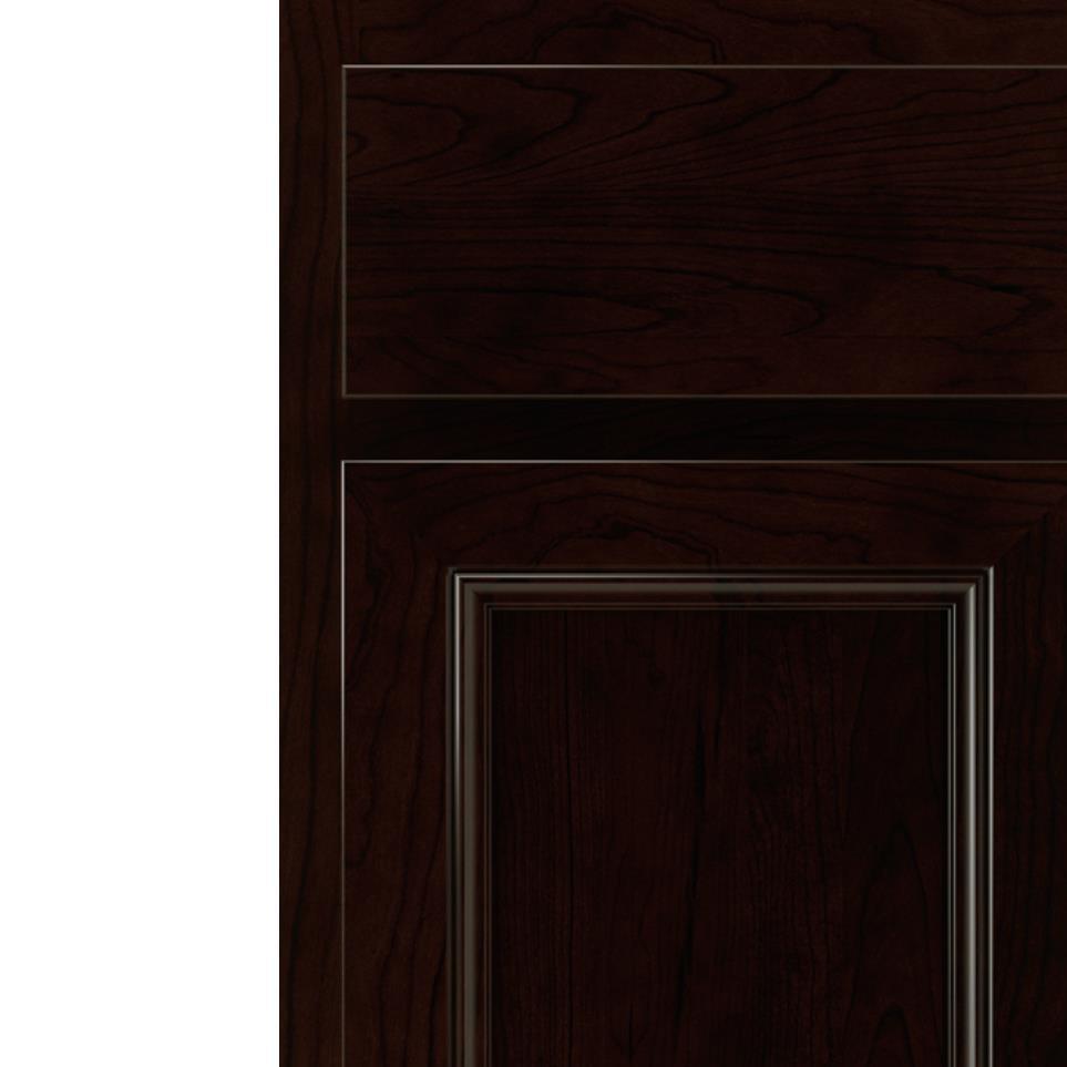 Square Chocolate Dark Finish Square Cabinets