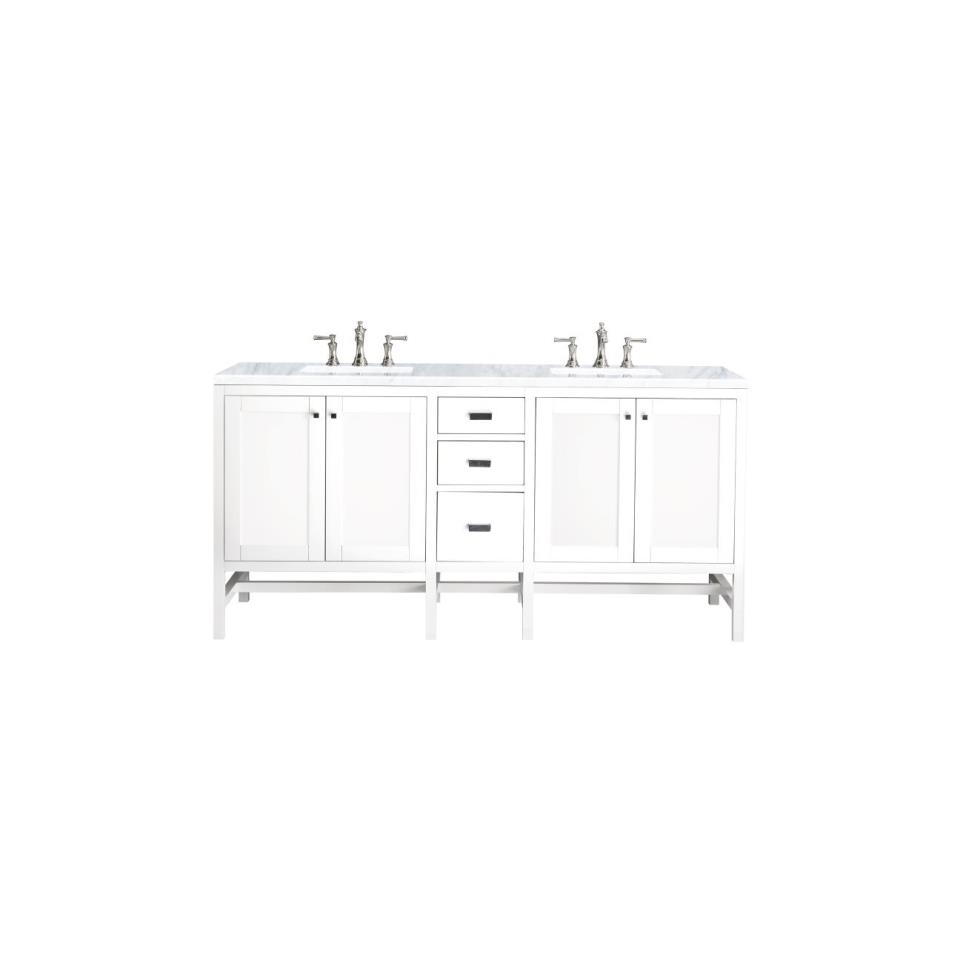 Base with Sink Top Glossy White White Vanities