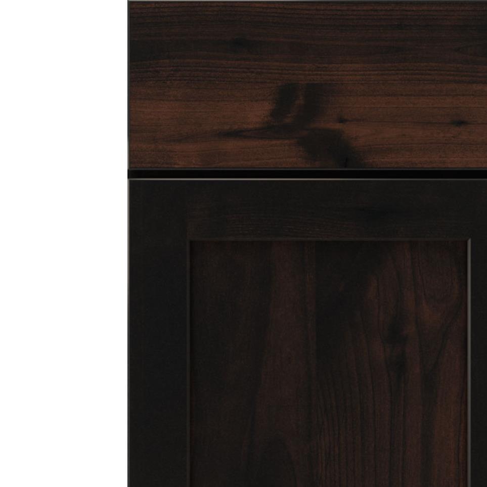 Square Chocolate Dark Finish Square Cabinets