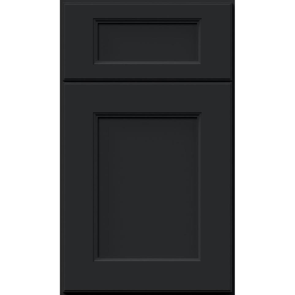 Square Pitch Black Dark Finish Square Cabinets