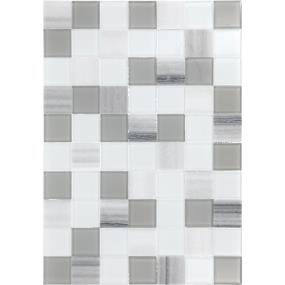 Mosaic Marmara and Glass Polished Gray Tile