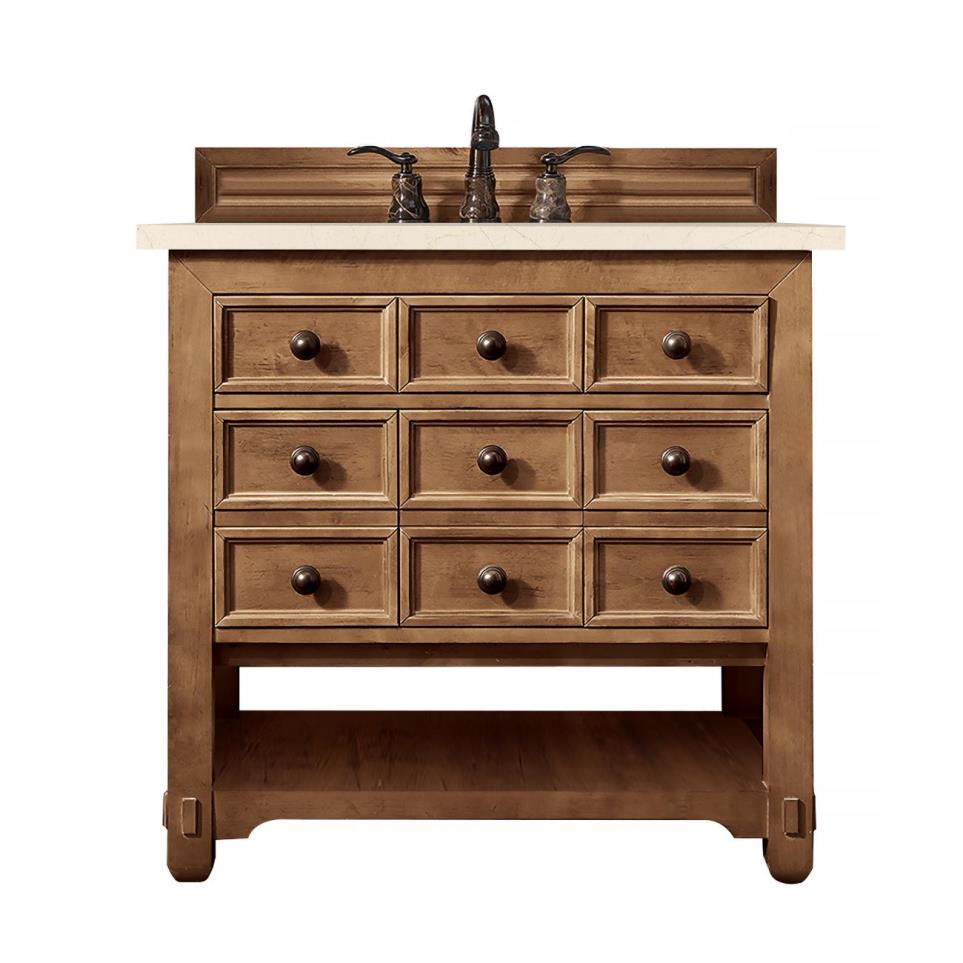 Base with Sink Top Honey Alder Light Finish Vanities