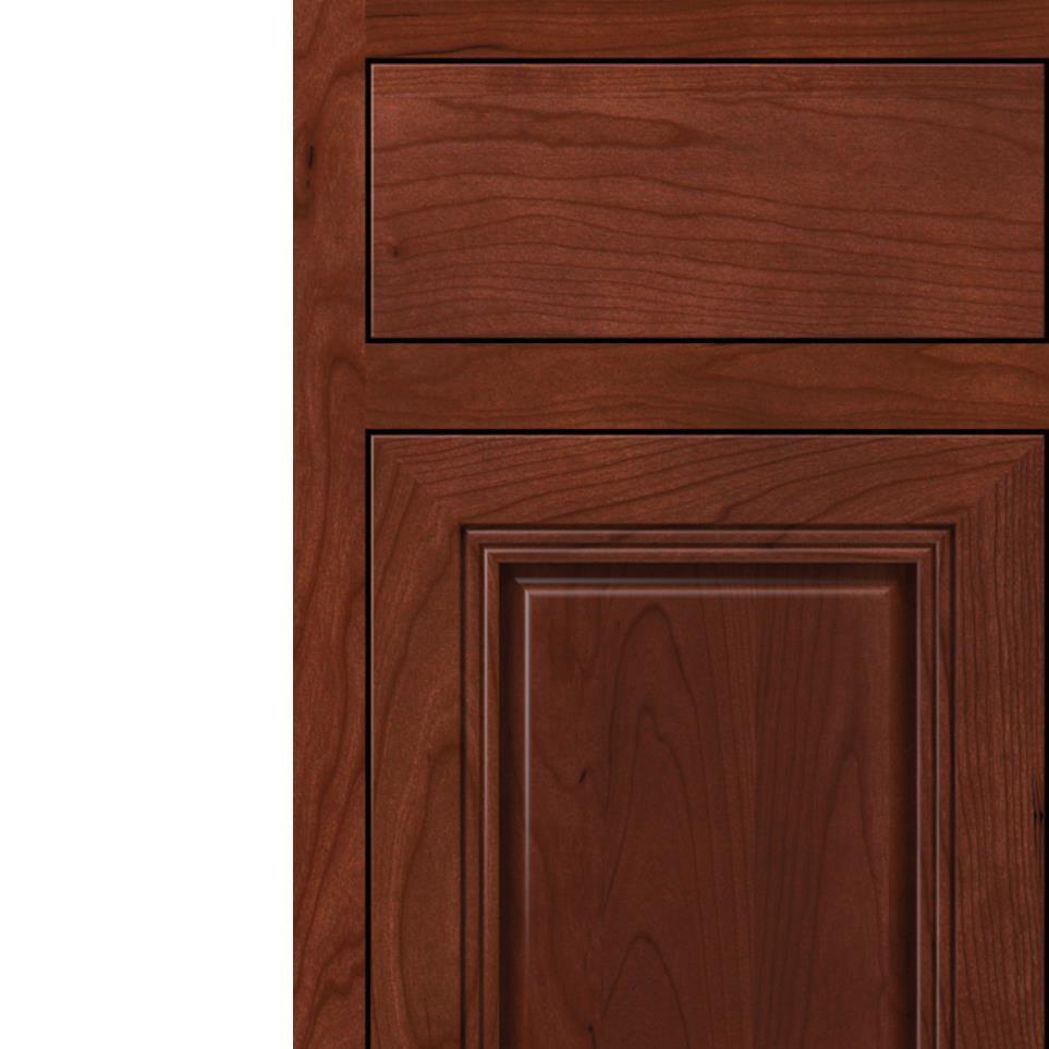 Inset Marsala Dark Finish Inset Cabinets