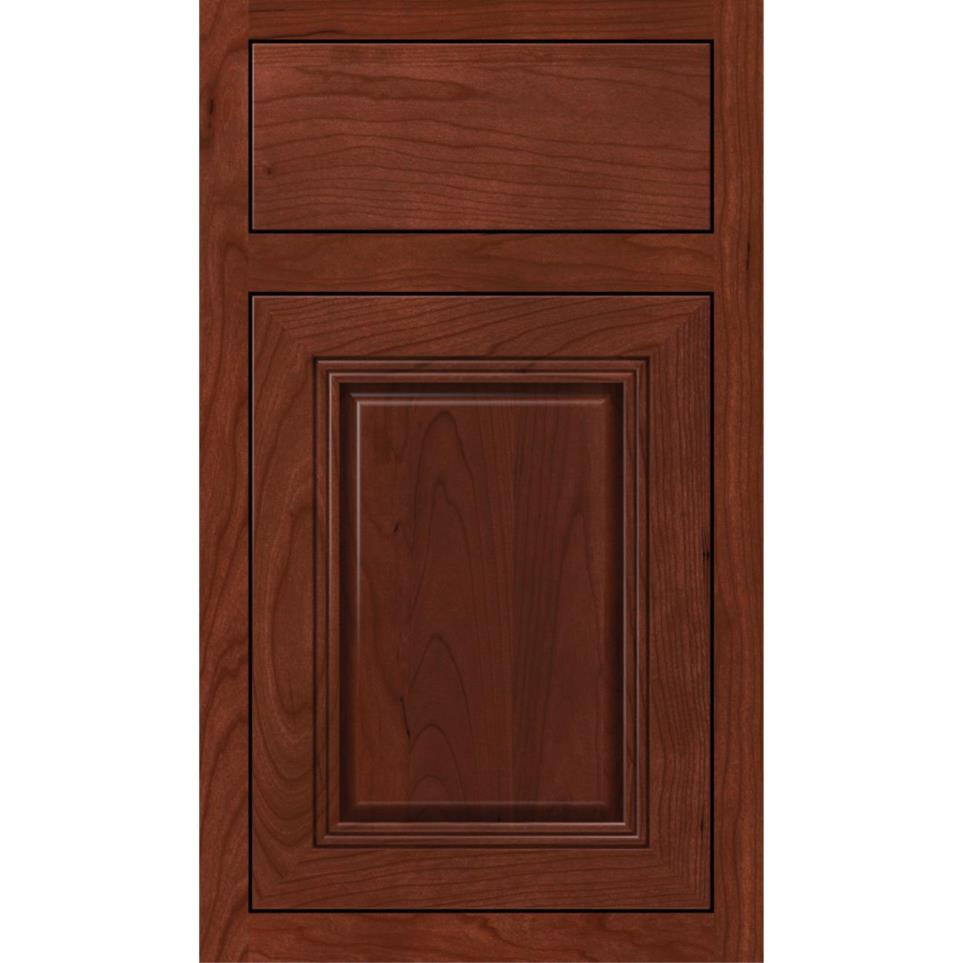 Inset Marsala Dark Finish Inset Cabinets