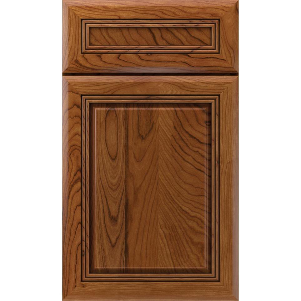 5 Piece Ruddy Toasted Almond Medium Finish 5 Piece Cabinets