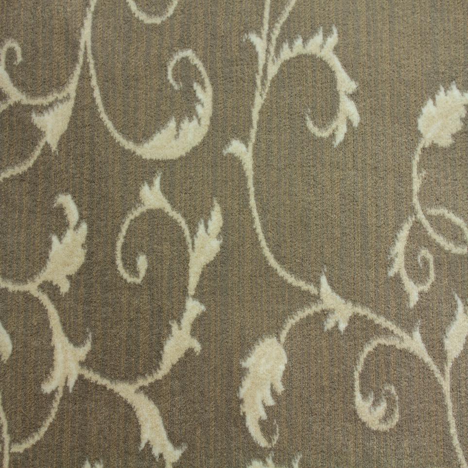 Pattern Taupe Green Carpet