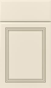 Square Coconut Nougat Paint - White Square Cabinets