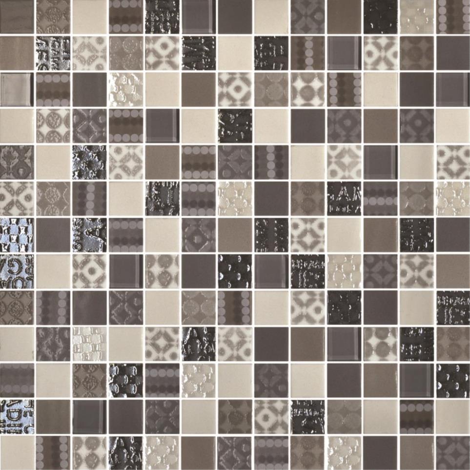 Mosaic Metro Taupe Glossy Beige/Tan Tile