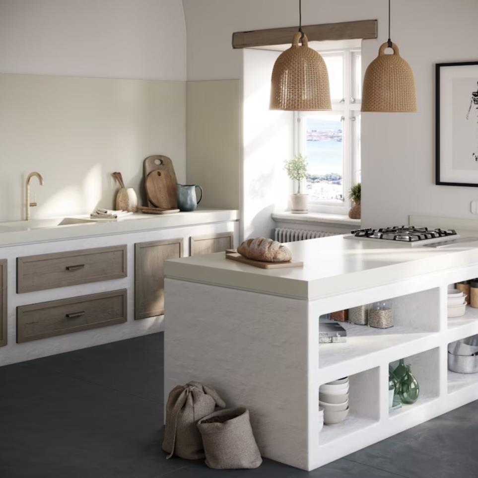 Slab Faro White White Quartz Countertops