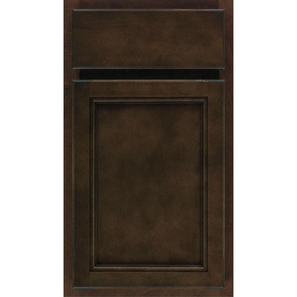Square Umber Dark Finish Square Cabinets