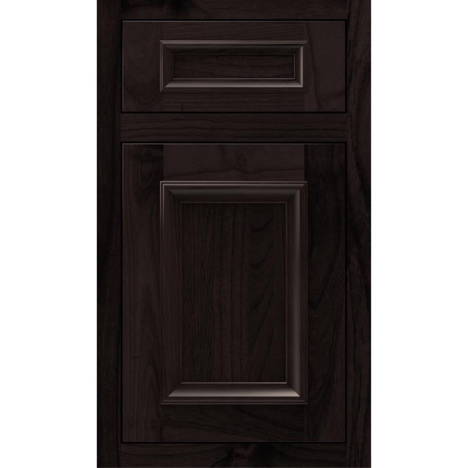 Square Teaberry Dark Finish Square Cabinets