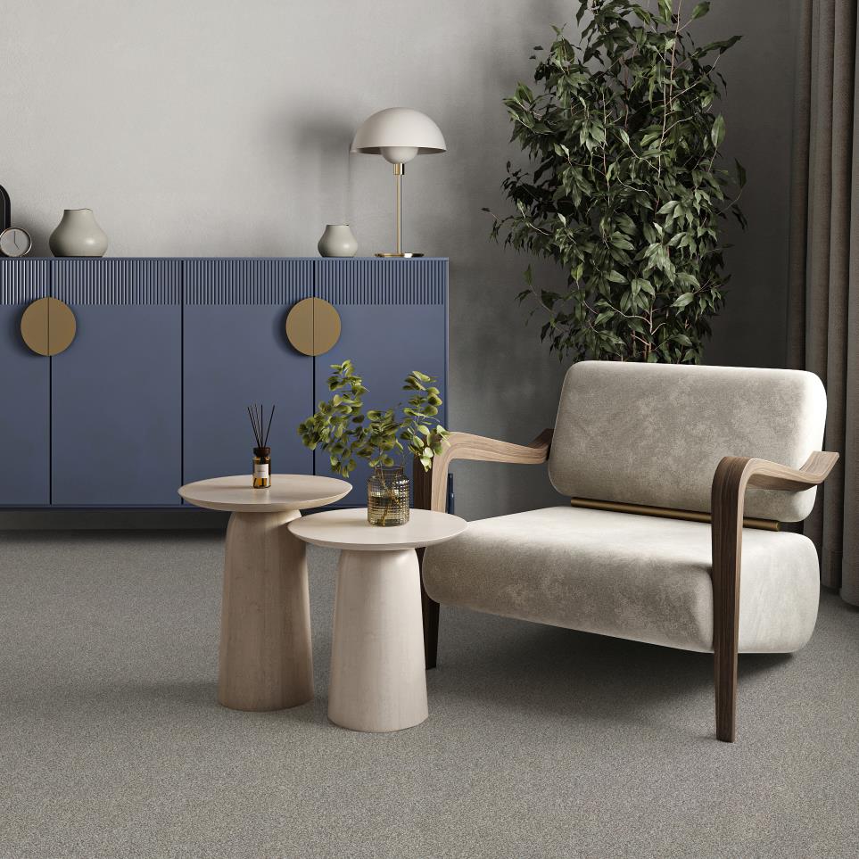 Textured Saxony Mocha Brown Carpet