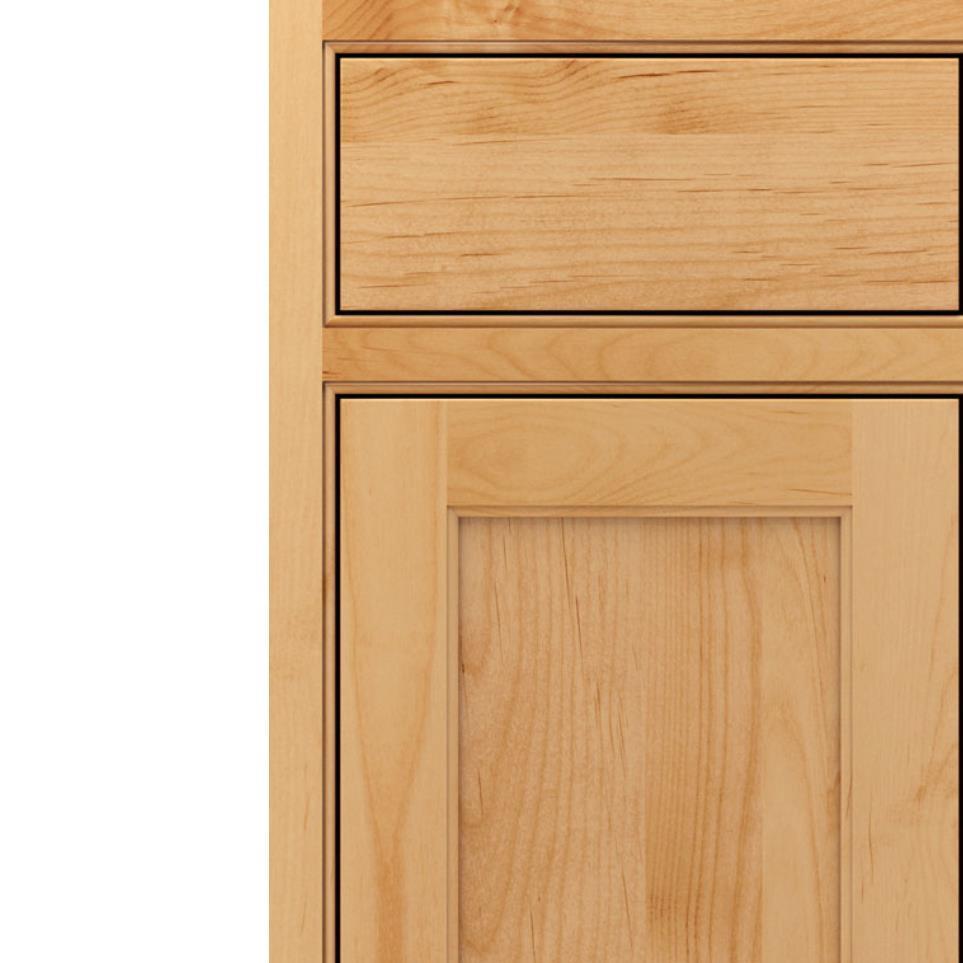 Square Natural Light Finish Square Cabinets