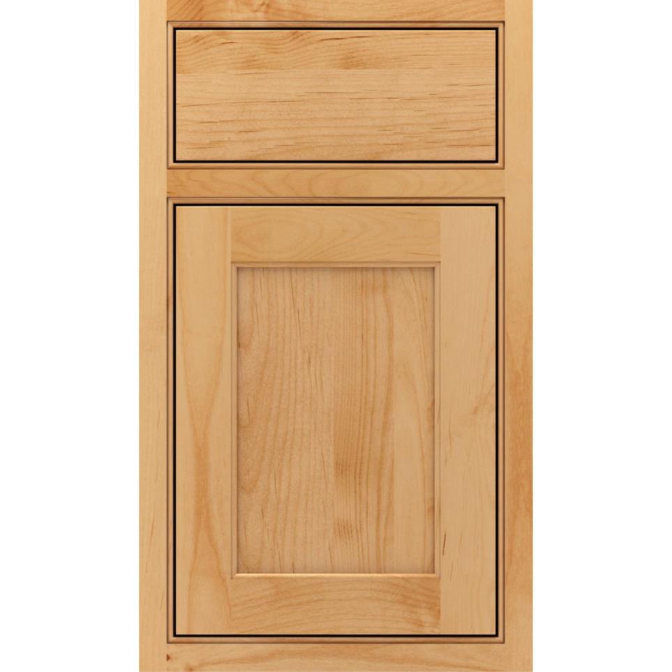 Square Natural Light Finish Square Cabinets