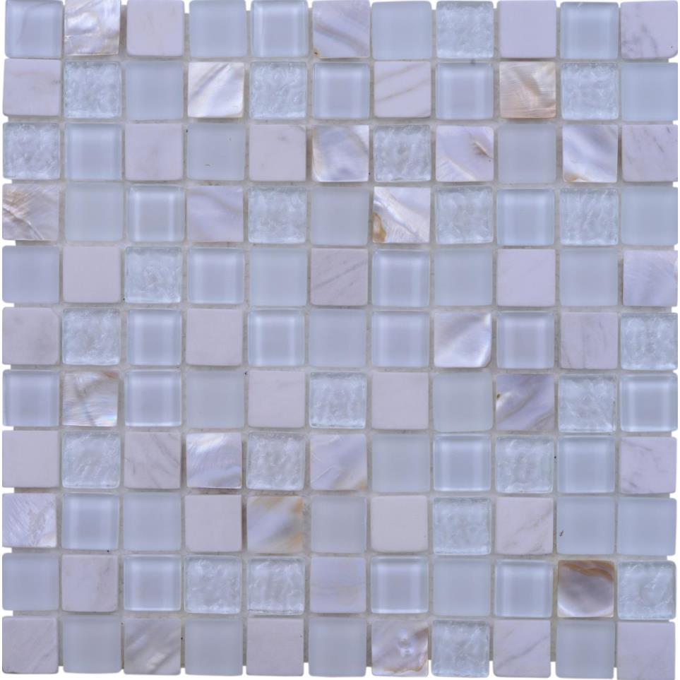 Mosaic Sugar Island White Tile