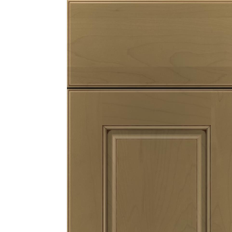 Square Frappe Mocha Glaze Glaze - Stain Square Cabinets