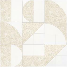 Mosaic Icicle Honed White Tile