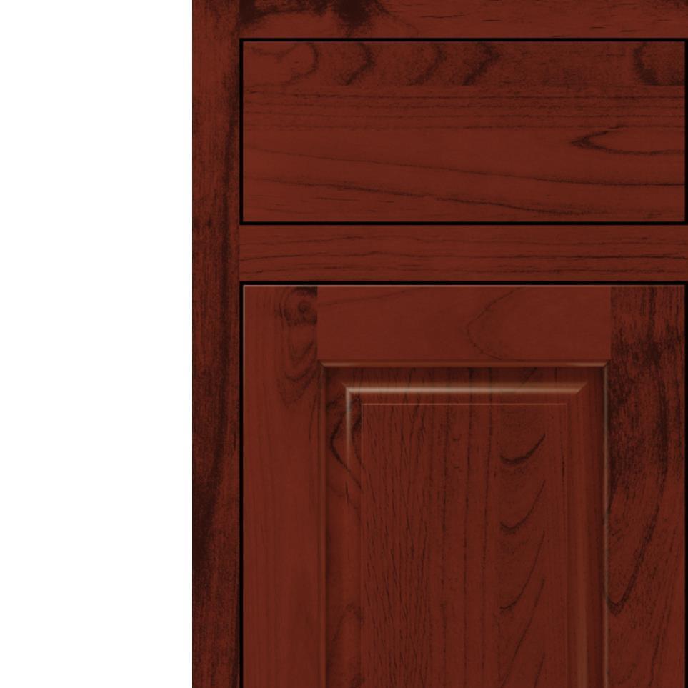 Inset Marsala Dark Finish Inset Cabinets