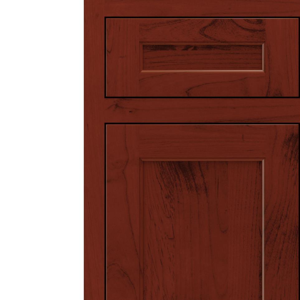 Inset Marsala Dark Finish Inset Cabinets