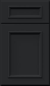 Square Pitch Black Dark Finish Cabinets