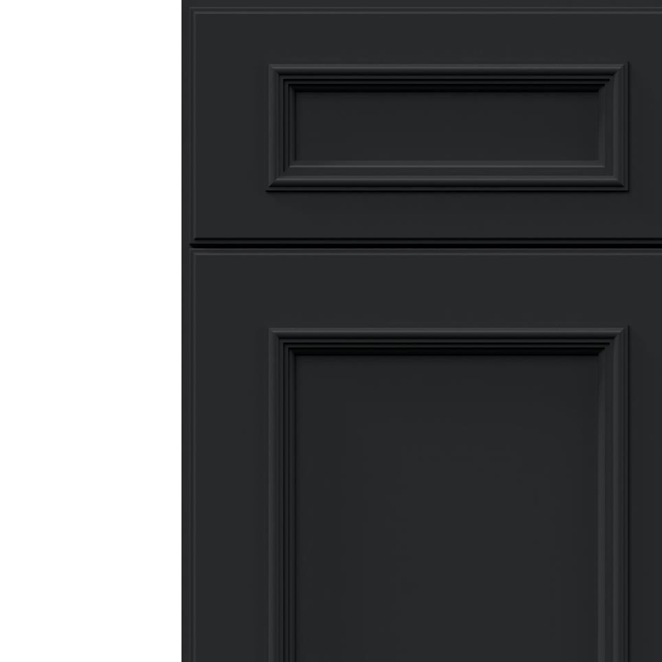 Square Pitch Black Dark Finish Square Cabinets