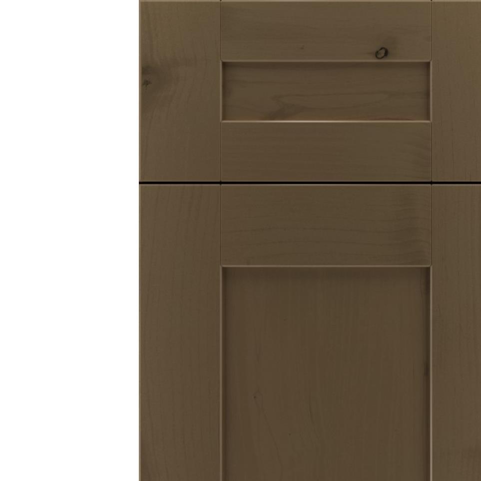 Square Cortado Medium Finish Square Cabinets