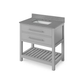 Base with Sink Top Grey Grey / Black Vanities