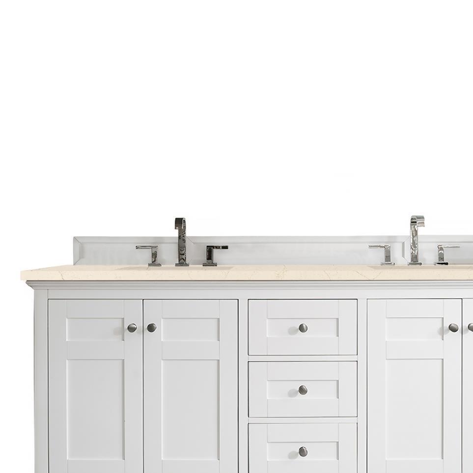 Base with Sink Top Bright White White Vanities