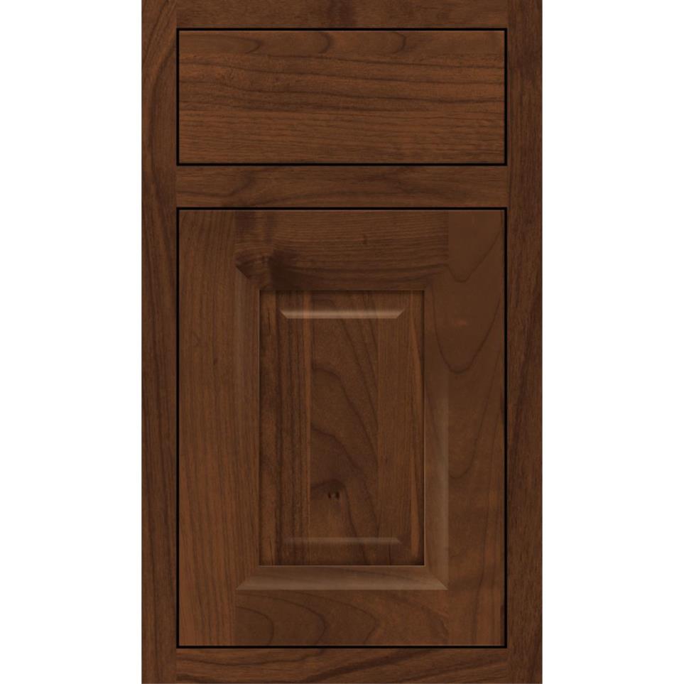 Square Sepia Dark Finish Square Cabinets