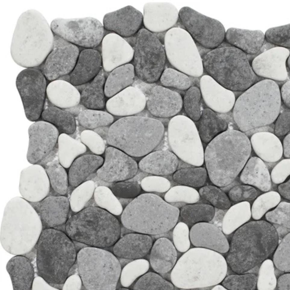 Glass Pebble Mix 01 Gray Tile