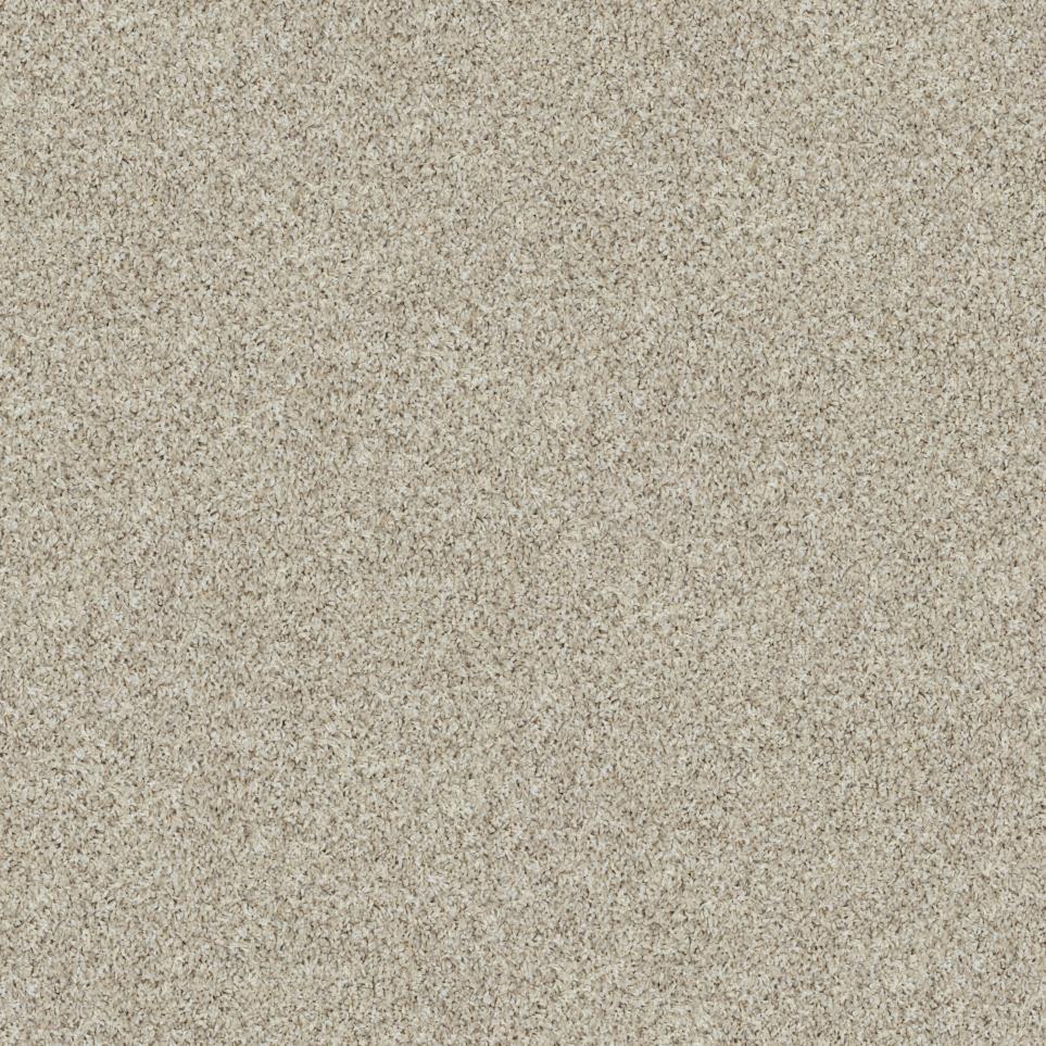 Textured Saxony Buttery White Beige/Tan Carpet
