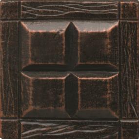 Decoratives and Medallions Oil Rubbed Bronze Brown Tile