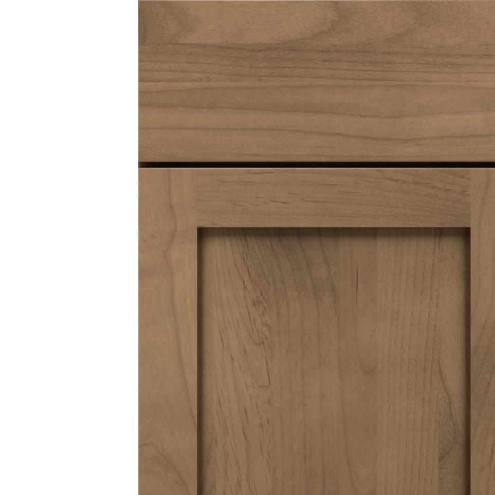 Square Buckskin Medium Finish Square Cabinets