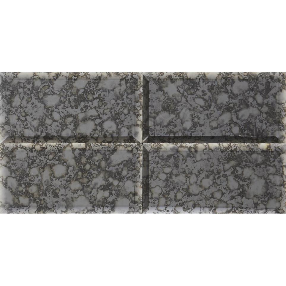 Mosaic Black Antique Mirror Polished Black Tile