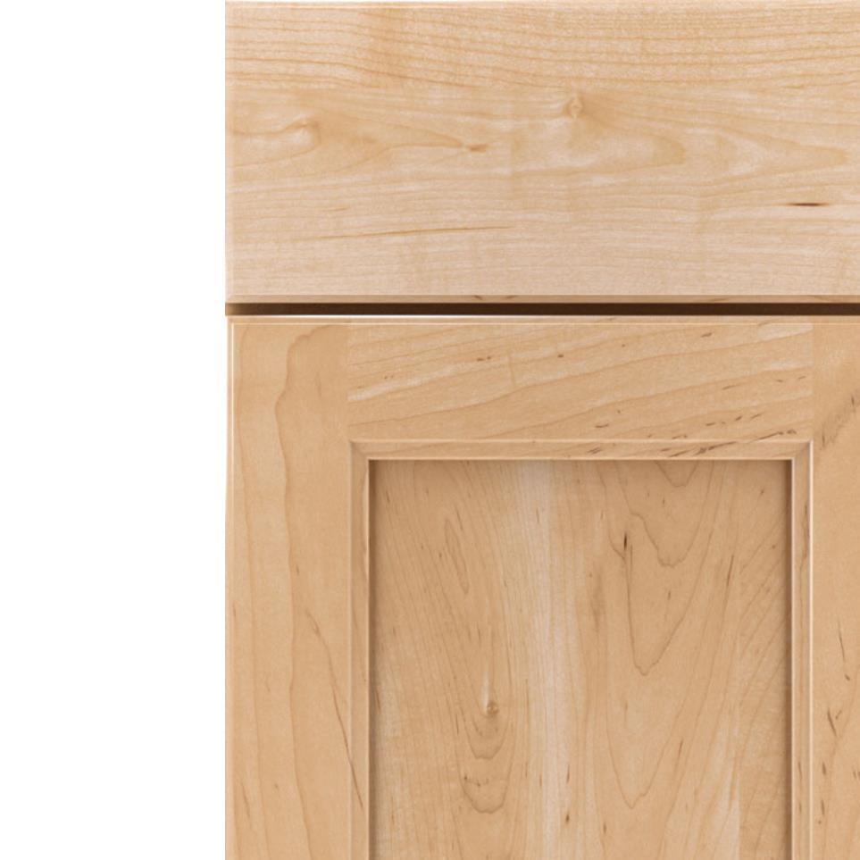 Square Natural Light Finish Square Cabinets