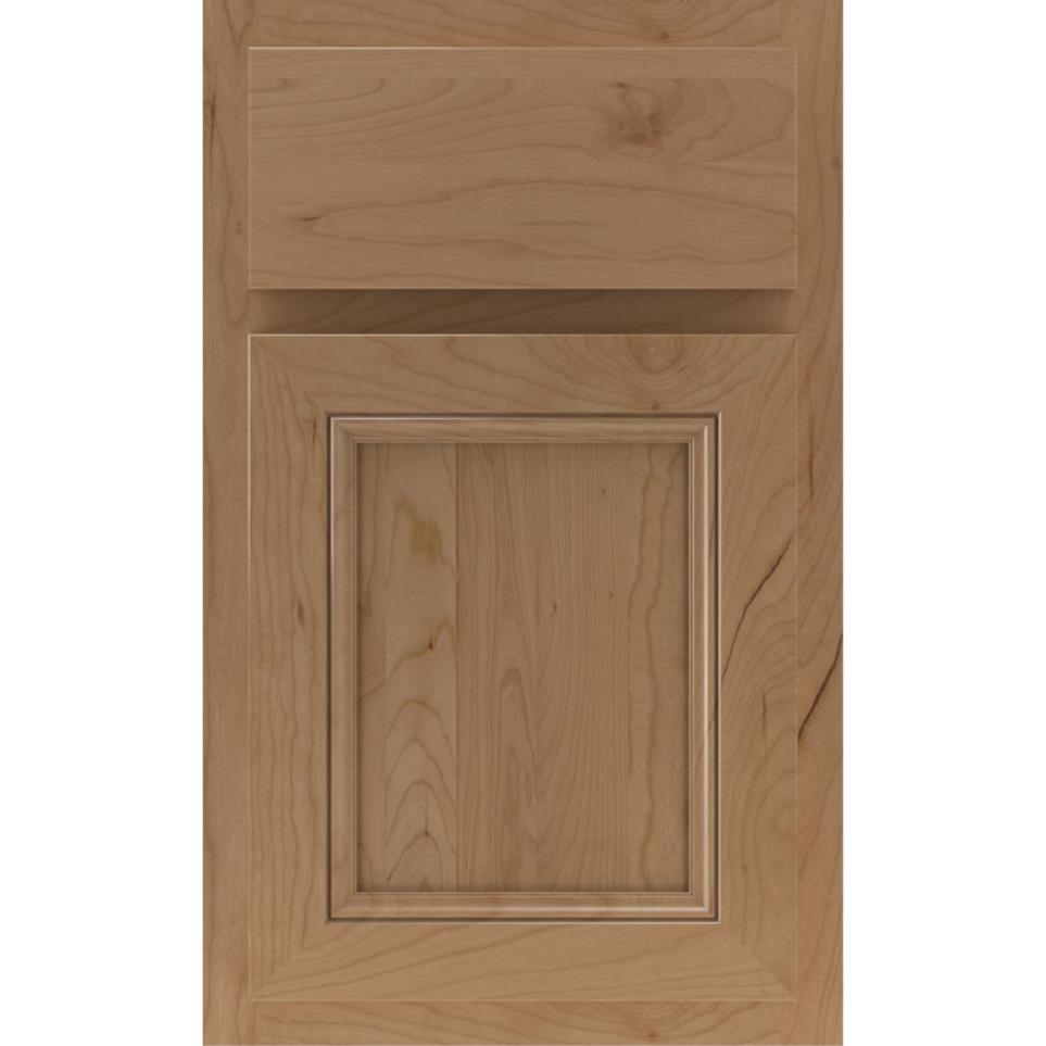 Square Buckskin Medium Finish Square Cabinets