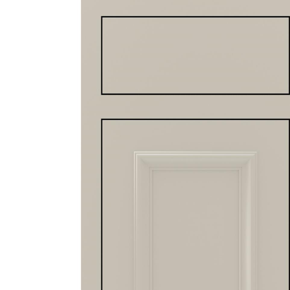 Square Mindful Gray Paint - Grey Square Cabinets