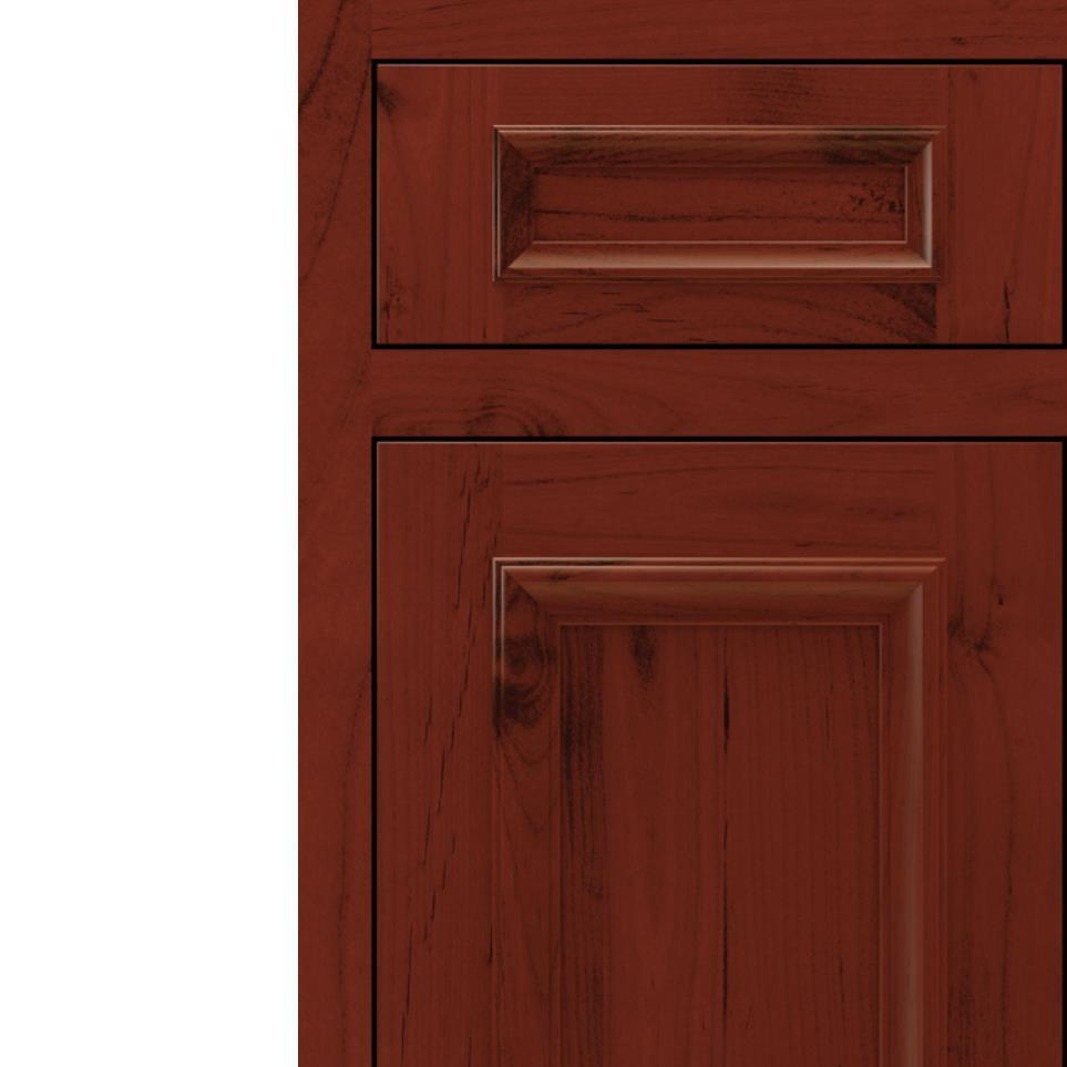 Inset Marsala Dark Finish Inset Cabinets