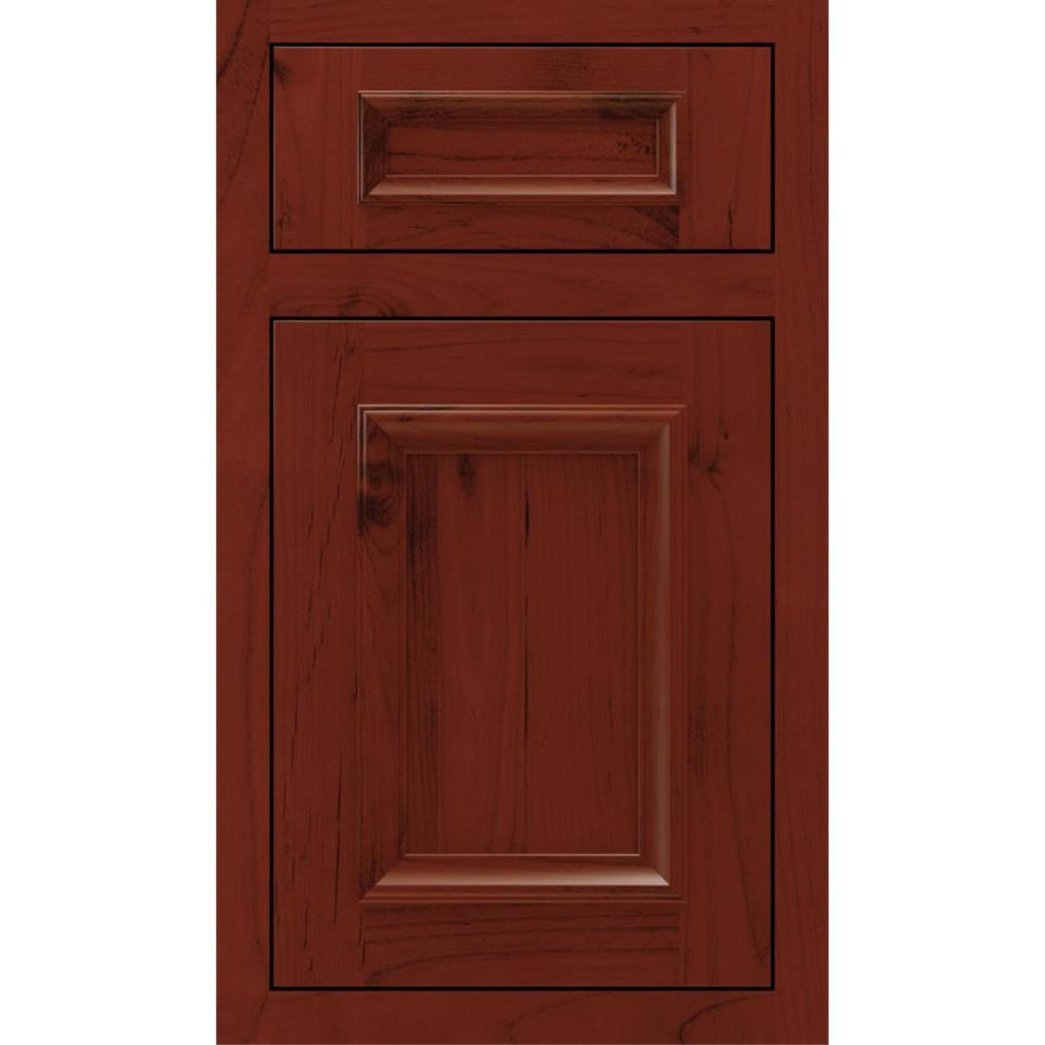 Inset Marsala Dark Finish Inset Cabinets