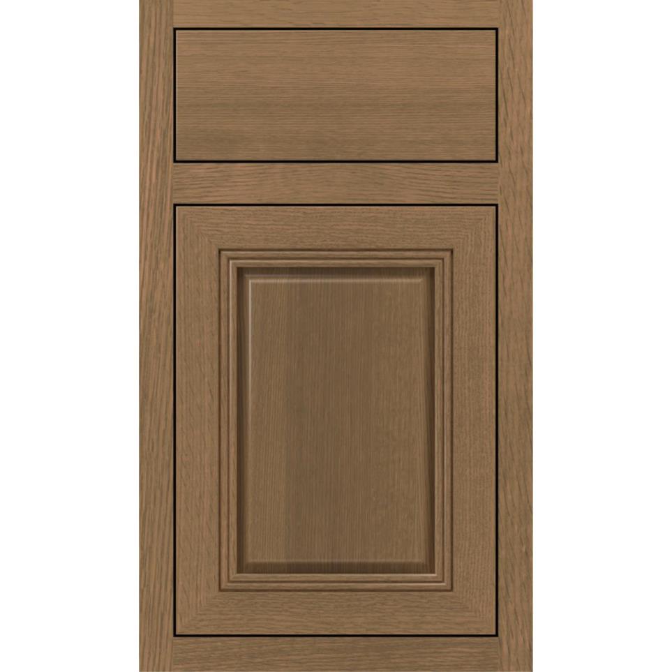 Inset Buckskin Medium Finish Inset Cabinets