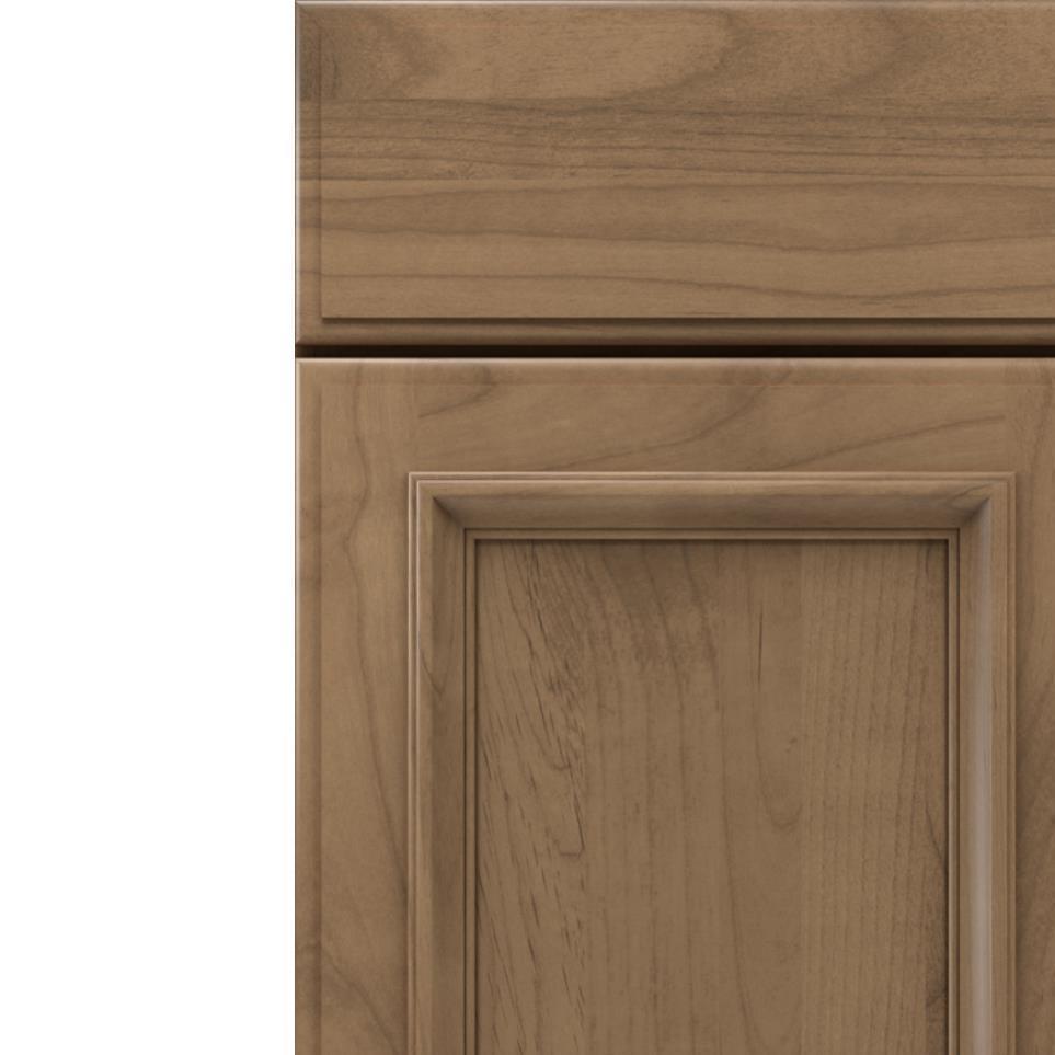 Square Buckskin Medium Finish Square Cabinets