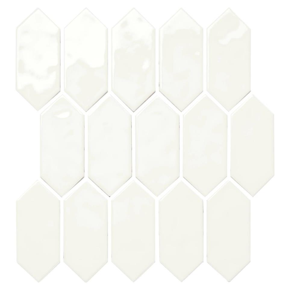 Mosaic Santorini Glossy White Tile