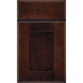 Square Teaberry Dark Finish Square Cabinets